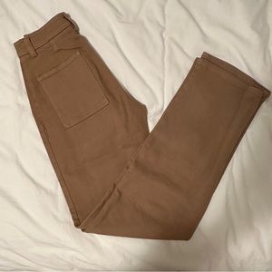 Aritzia Brown wide leg trousers